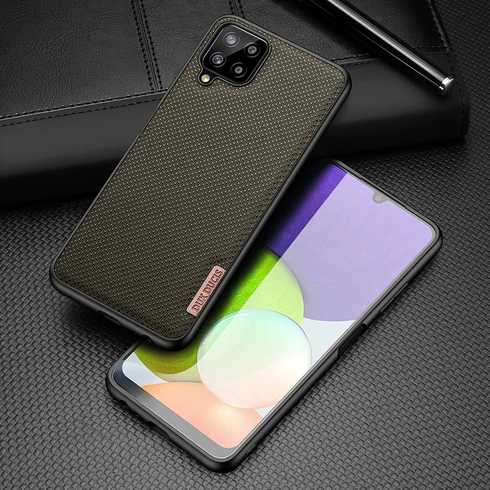 Mbështjellës Dux Ducis Fino për Samsung Galaxy A22 4G, Najlon, Gjelbër