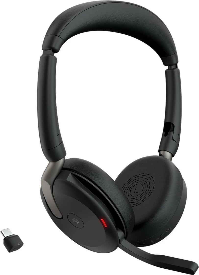 Smartwatch Jabra Evolve2 65 Flex, Link380c MS Stereo, Wireless Charging, Wired & Wireless, 20 - 20000 Hz, 136 g, Headset, Black