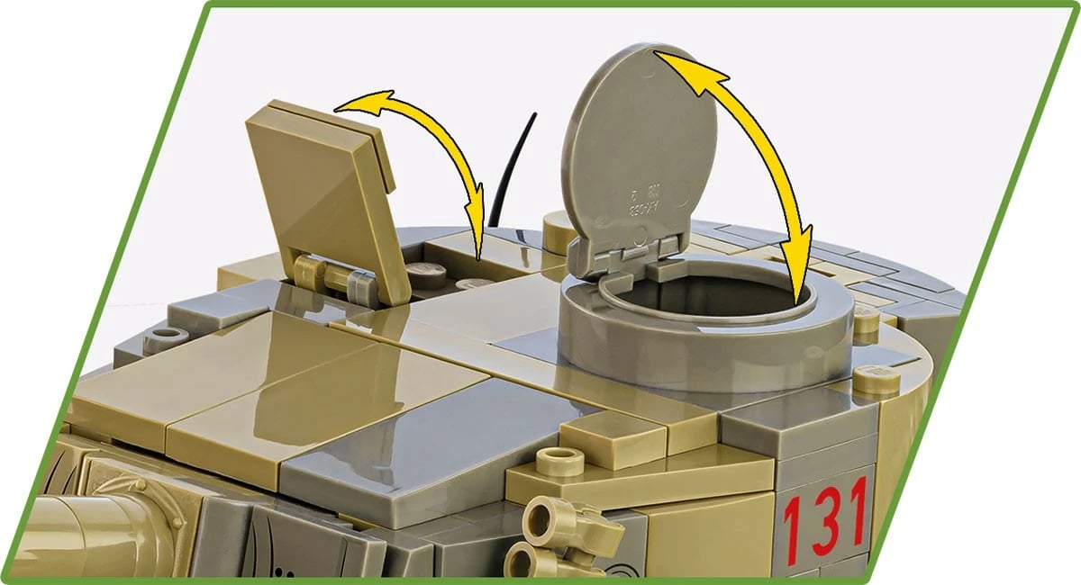 Set blloqesh Cobi Klocki Panzer VI Tiger no131, 1275 pjesë, 1:28, plastikë