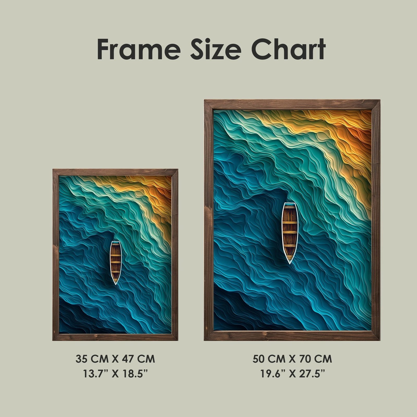 Pikturë dekorative me kornizë MDF, shumëngjyrëshe, Wallity, TUN077-XL, 50x70x3.5cm