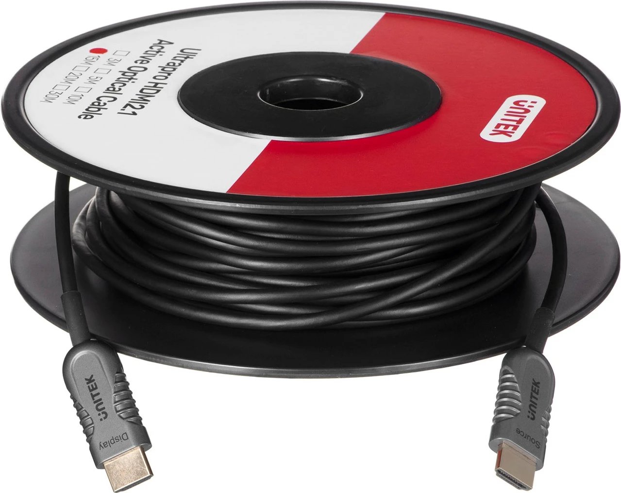 Kabllo HDMI Optike Unitek, 8K, 15m, e zezë