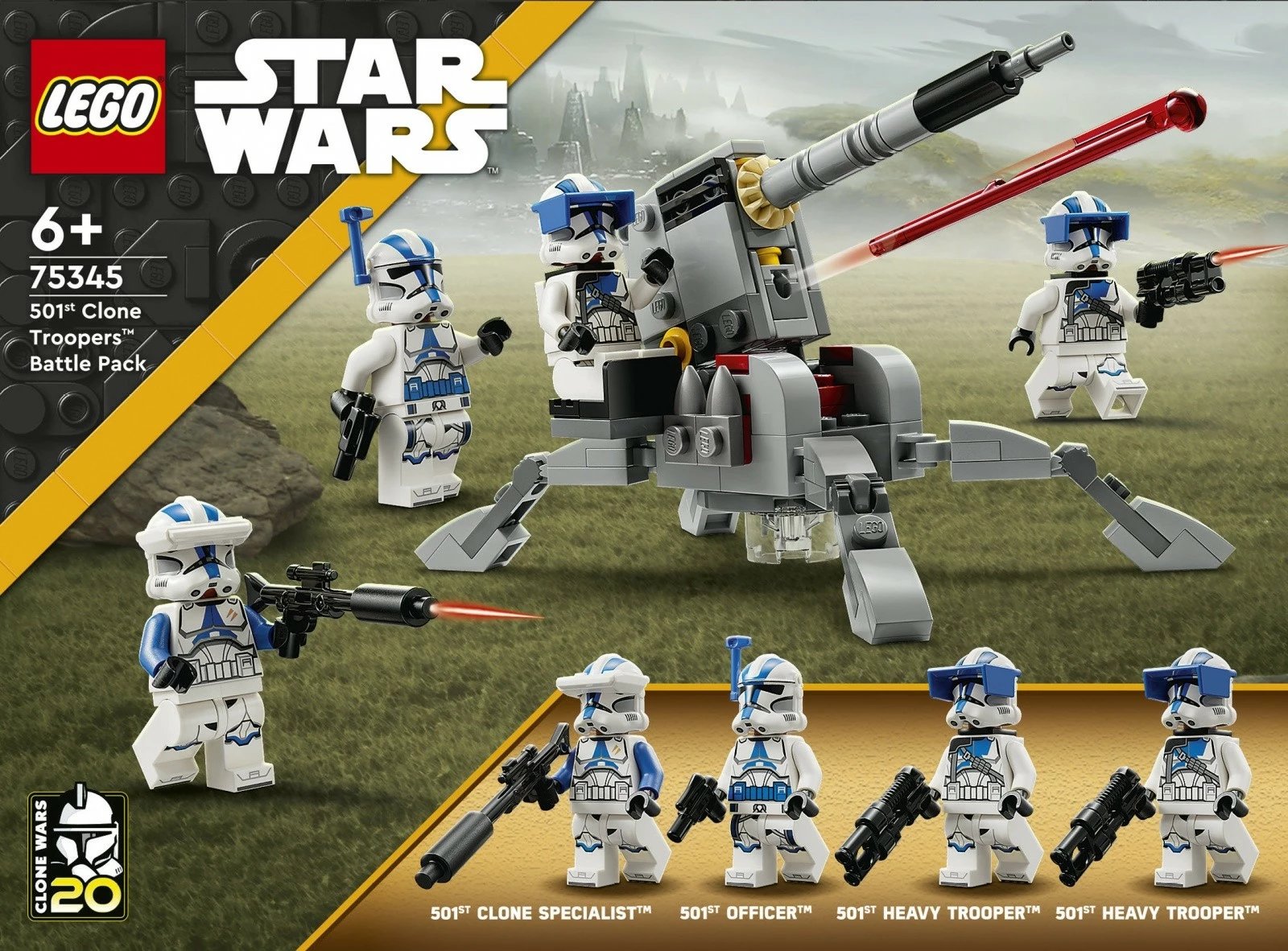 Set LEGO Star Wars 75345, Clone Troopers 501st Legion, 119 pjesë, plastikë