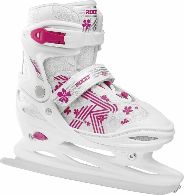Patina për vajza Roces Jokey Ice 3.0, të bardha me rozë Patina për vajza Roces Jokey Ice 3.0, të bardha me rozë