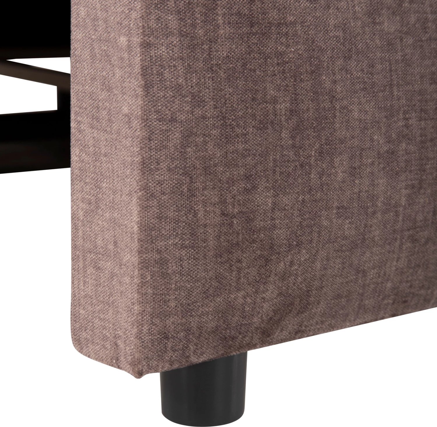 Divan qoshe me shtrat dhe hapësirë ruajtëse, CLANCY, FH3281.03R, pëlhurë kafe, 308x181x92H cm