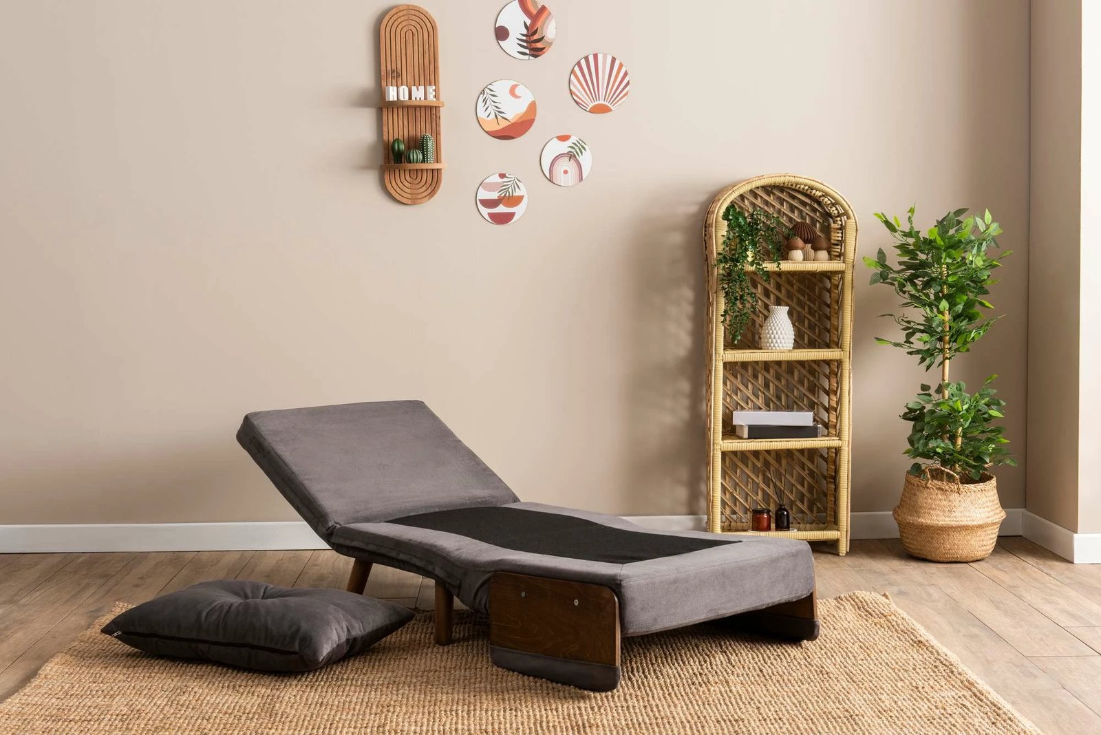 Krevat-karrige një vendës, Atelier del Sofa, Cosmo Single, ngjyrë gri