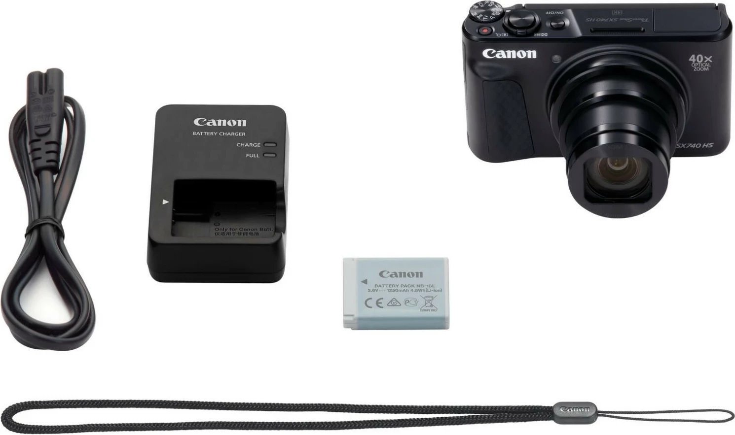 Aparat Canon PowerShot SX740 HS, 20.3MP, 40x zoom optik, 4K, Wi-Fi, i zi