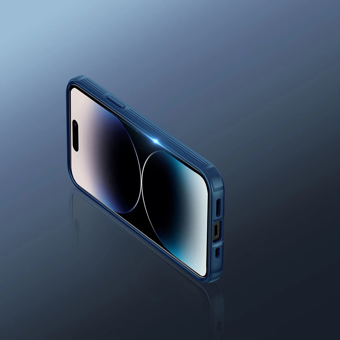 Mbështjellës Nillkin CamShield Pro Magnetic për iPhone 14 Pro Max, MagSafe, mbrojtje kamerës, Blu