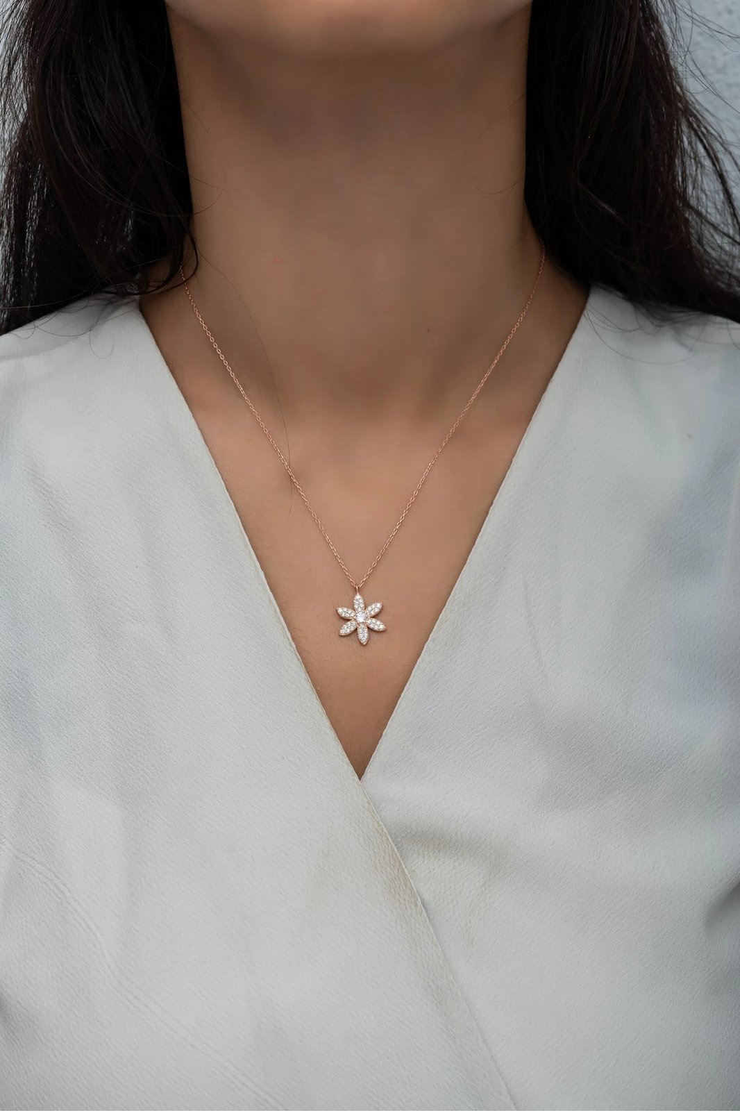 Qafore argjendi Jumeon, ngjyrë rozë e bardhë, NRZ99618