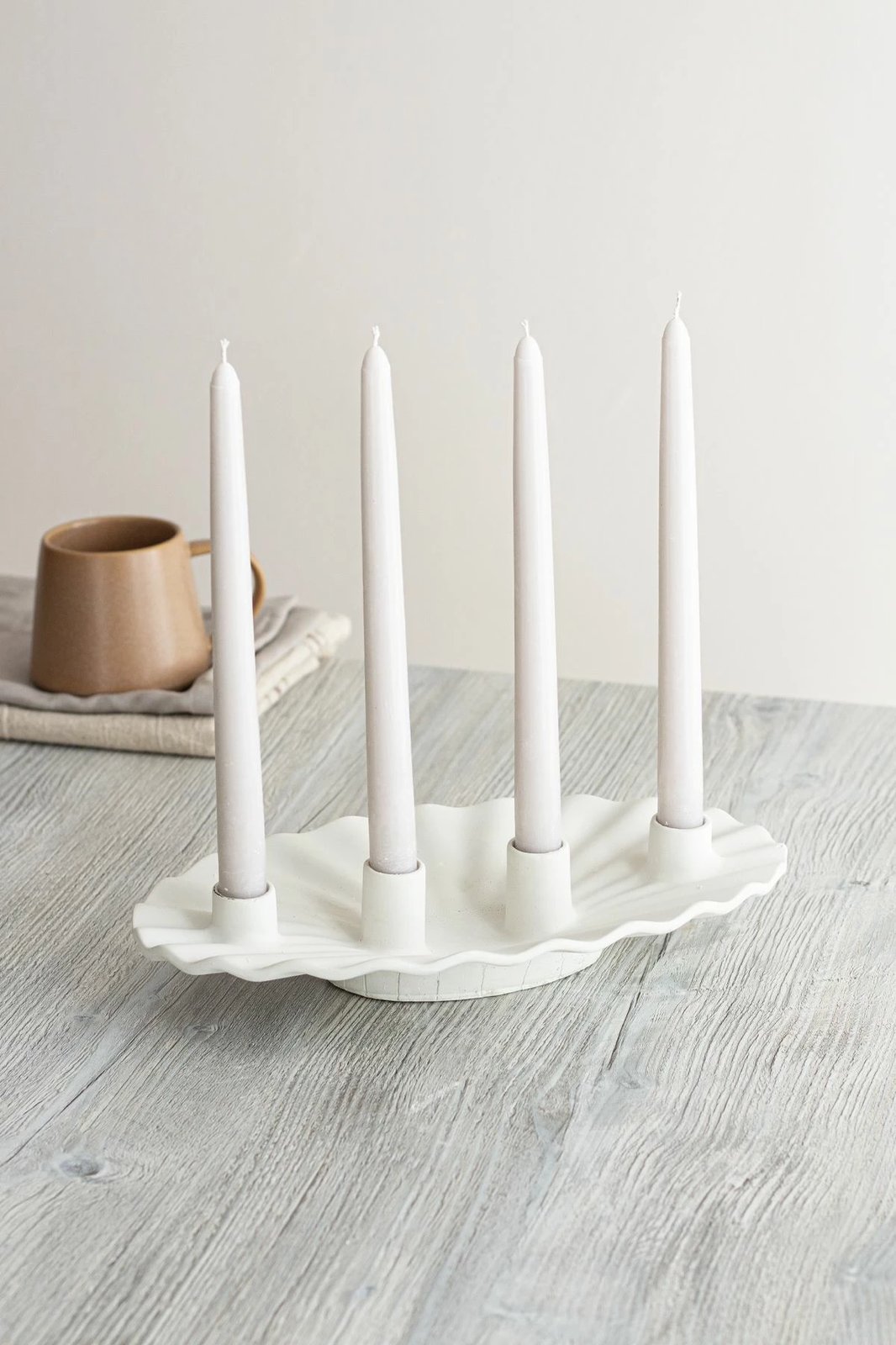 Set qiri mbajtësish (5 copë), Evila Originals, Istridye, e bardhë