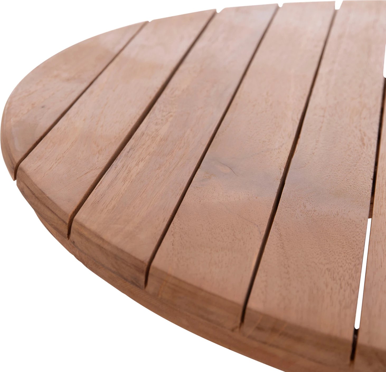 Sipërfaqe tavoline rrumbullake, dru tik natyral, Φ70x4cm