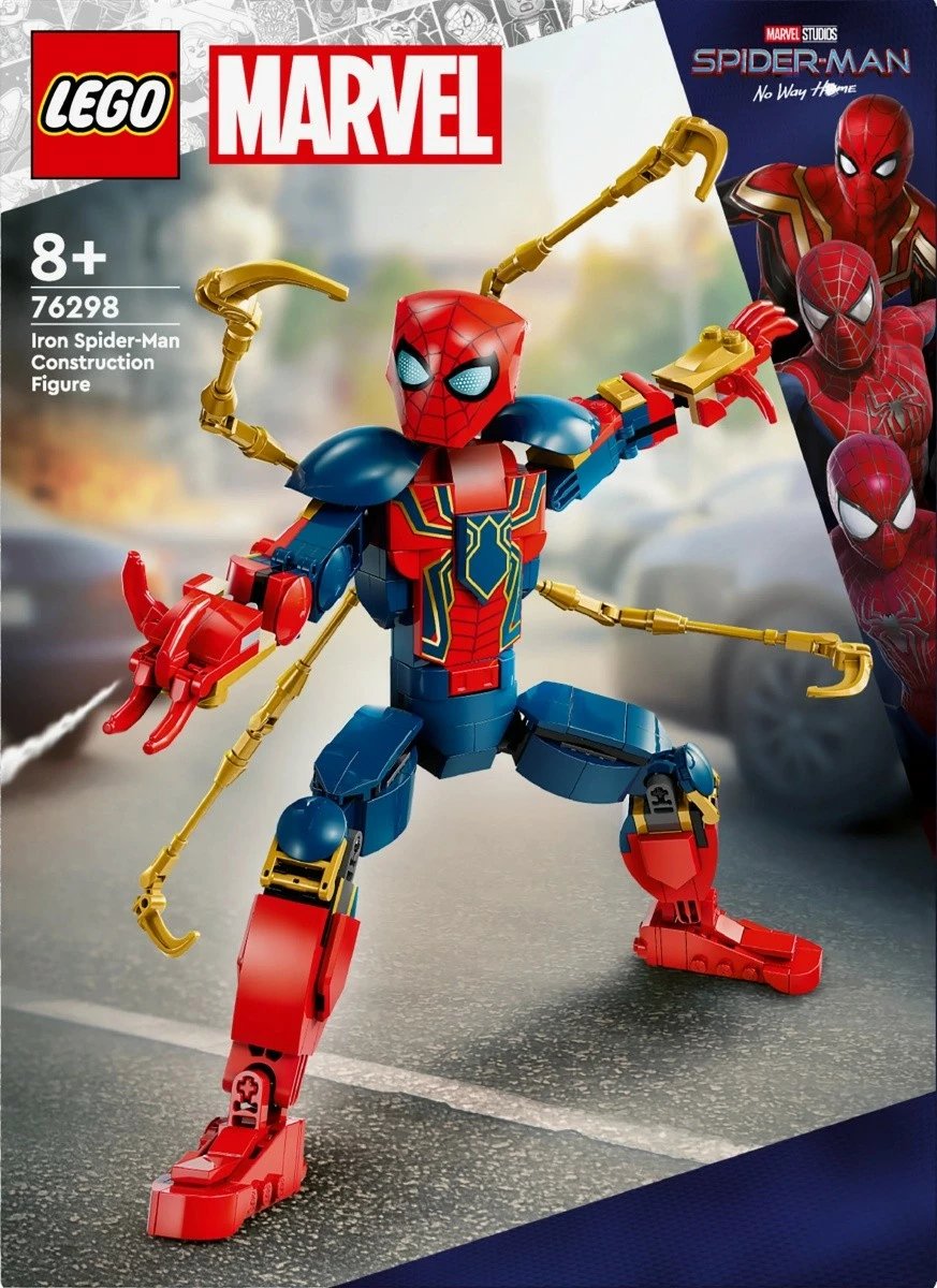Set LEGO Marvel Super Heroes 76298 Iron Spider-Man, 303 pjesë, për fëmijë 8+, Plastikë