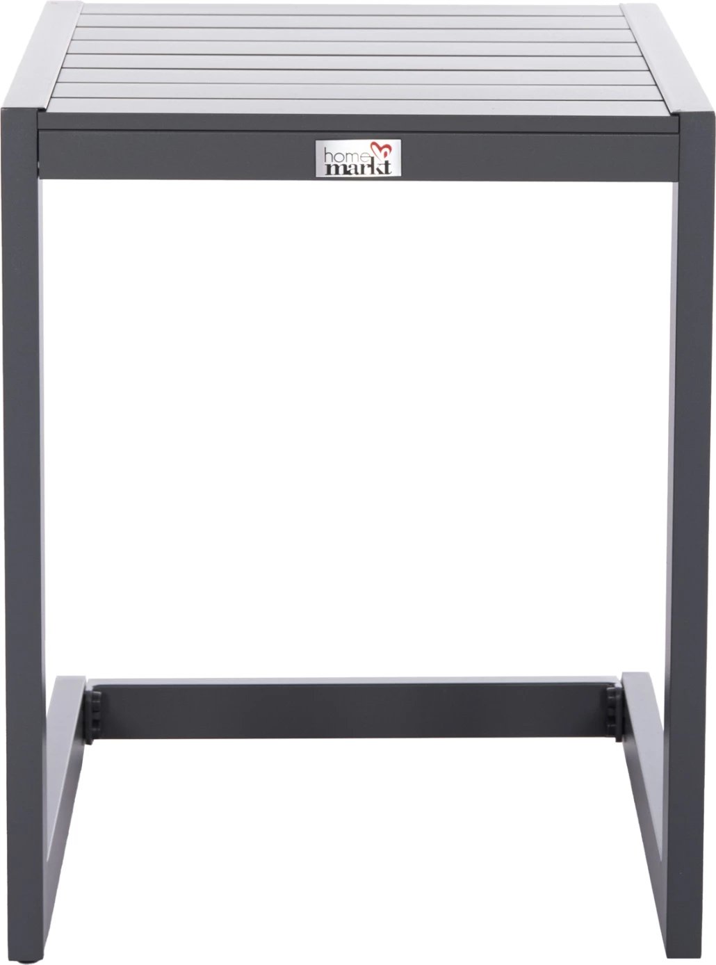 Tavolinë anësore për shezlong, alumin, ngjyrë gri e errët, BELLING FH6274.03, 42x43x53cm