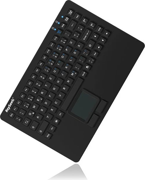 Tastierë KeySonic KSK-5230IN, touchpad + maus, silikon, IP68, USB, e zezë