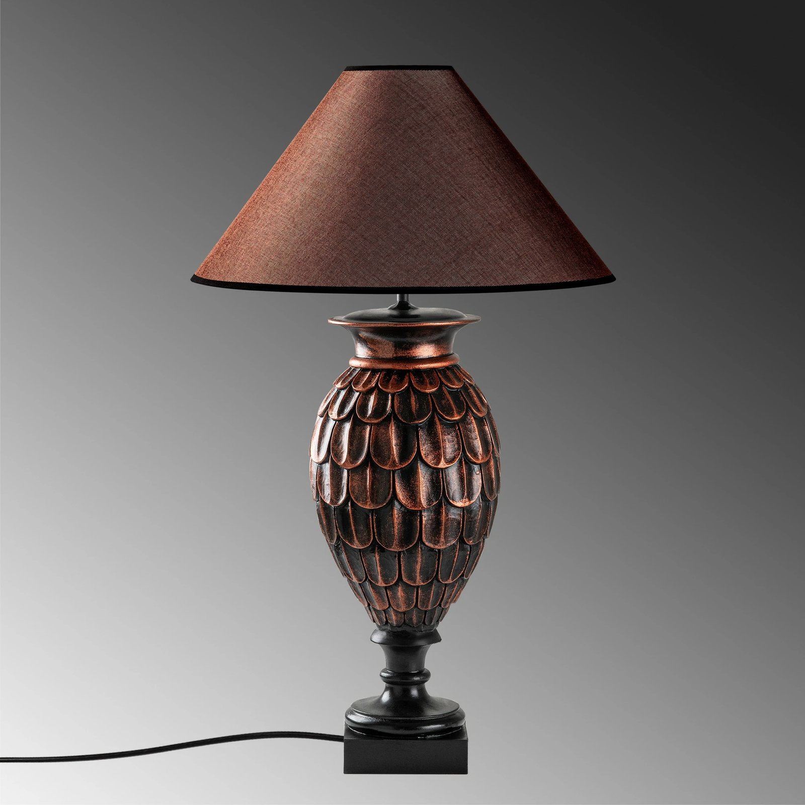 Llambë tavoline Opviq, ELEGANZE-5303, ngjyrë kafe