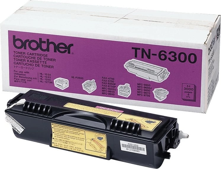 Toner Brother TN-6300, i zi, origjinal, për printer laser Toner Brother TN-6300, i zi, origjinal, për printer laser