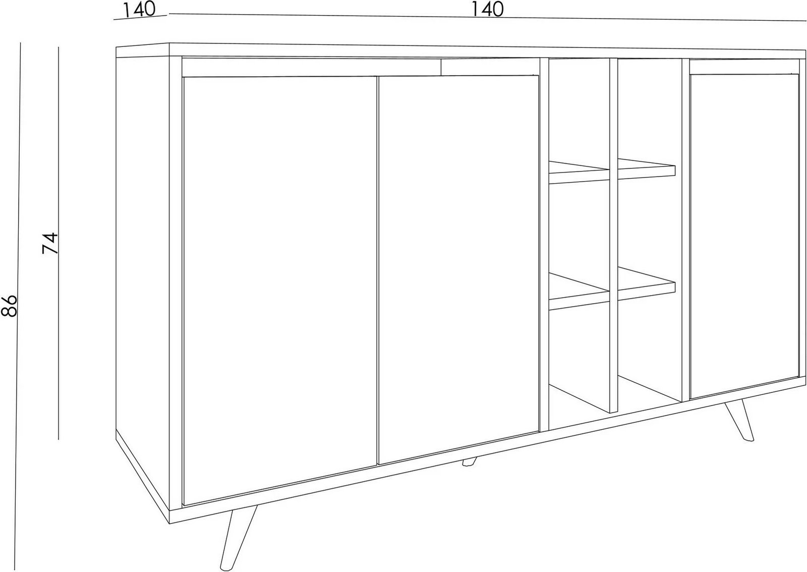 Konsolë Skye Decor, seria Ephesus Marble