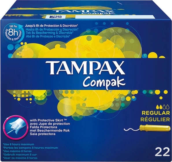 Tampona TAMPAX Compak Regular 22 copë