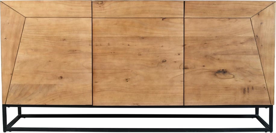 Bufe anësor Mingle, ngjyrë arre, 160x45x78