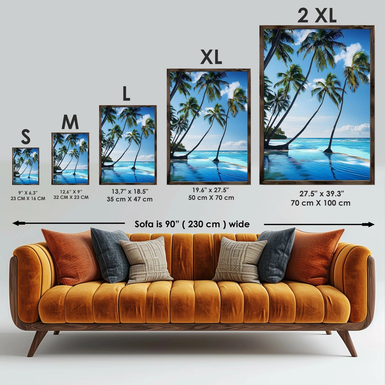 Pikturë dekorative me kornizë MDF, Wallity, GE113-L