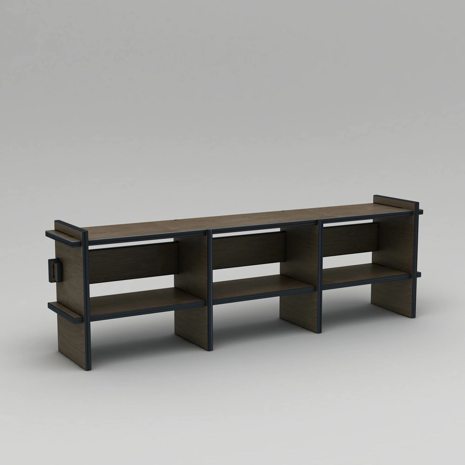 Komodë TV Skye Decor, ngjyrë arre, 220x70x38cm