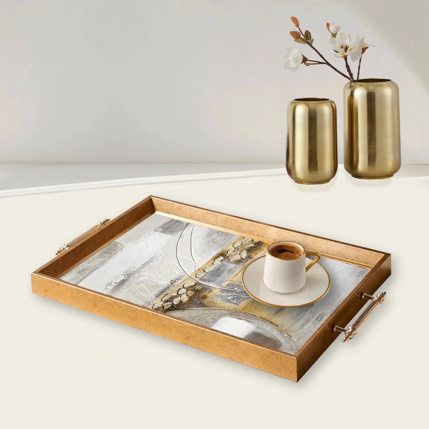 Tabaka dekorative prej qelqi, shumëngjyrëshe, Aberto Design, TPEA9944