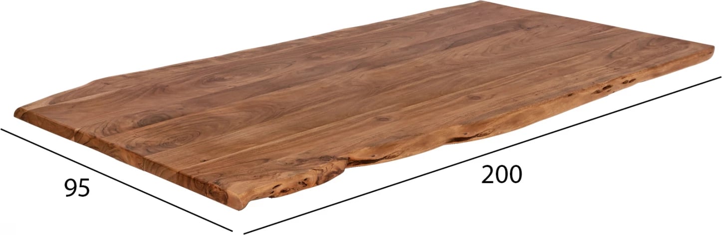 Sipërfaqe tavoline 200x95x4 FH8506.11 nga druri i ngurtë akacie