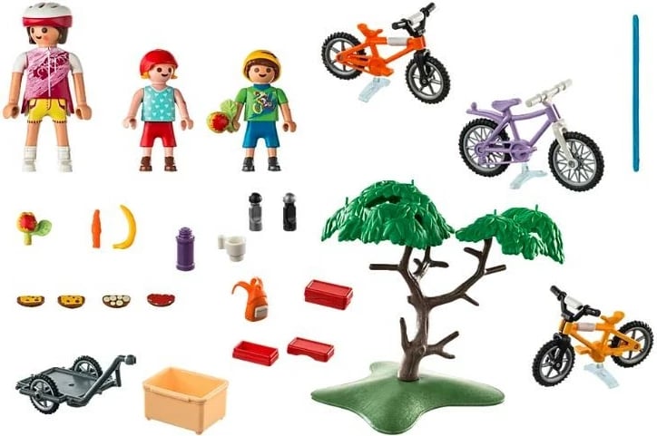 Set lodrash Playmobil Family Fun 71426, udhëtim me biçikleta, 52 pjesë