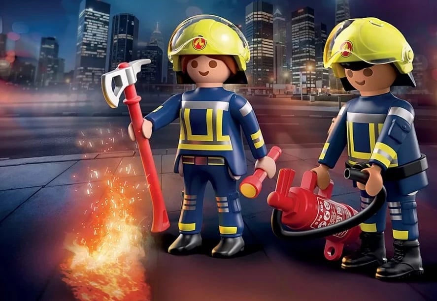 set me figura, Playmobil, 71885 Fire Brigade, 10 pjesë, 4-10 vjeç, Duo Pack