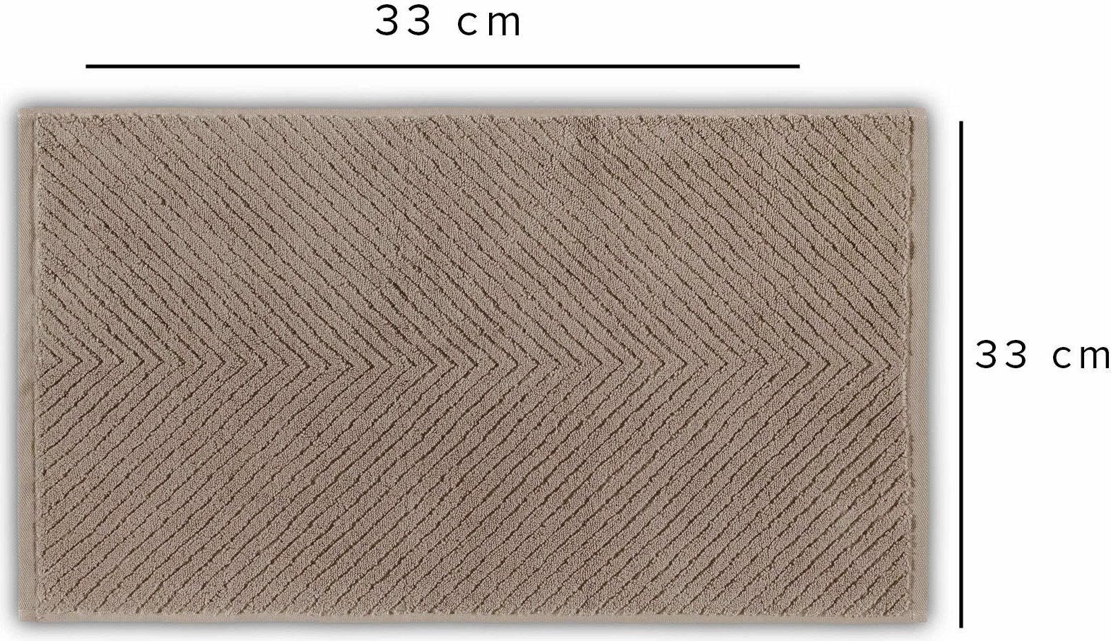 Peshqir larjeje Mijölnir, model Chevron, ngjyrë kafe, 33x33cm