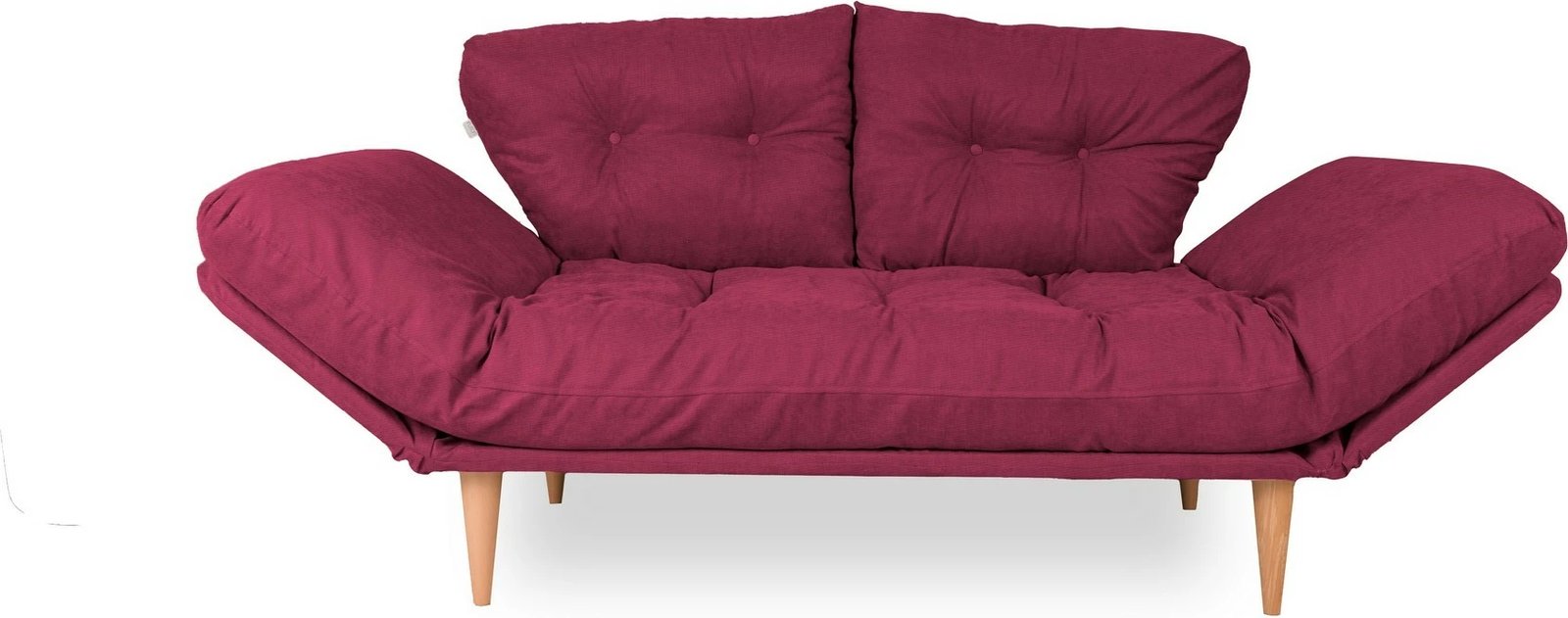 Divan-krevat treshe, ngjyrë e kuqe e errët, Nina Daybed, Atelier del Sofa, GR105