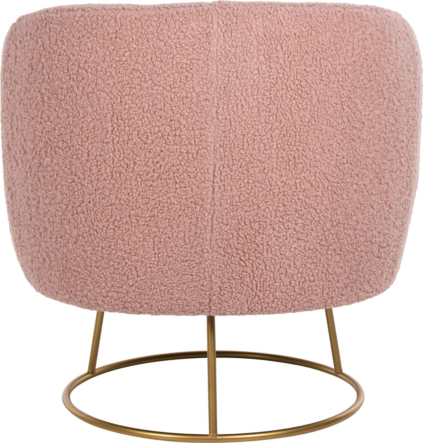 Karrige ARIEN FH8403.22, stof boucle, ngjyrë rozë e zbehtë, bazë metalike ari, 78x75x84H cm