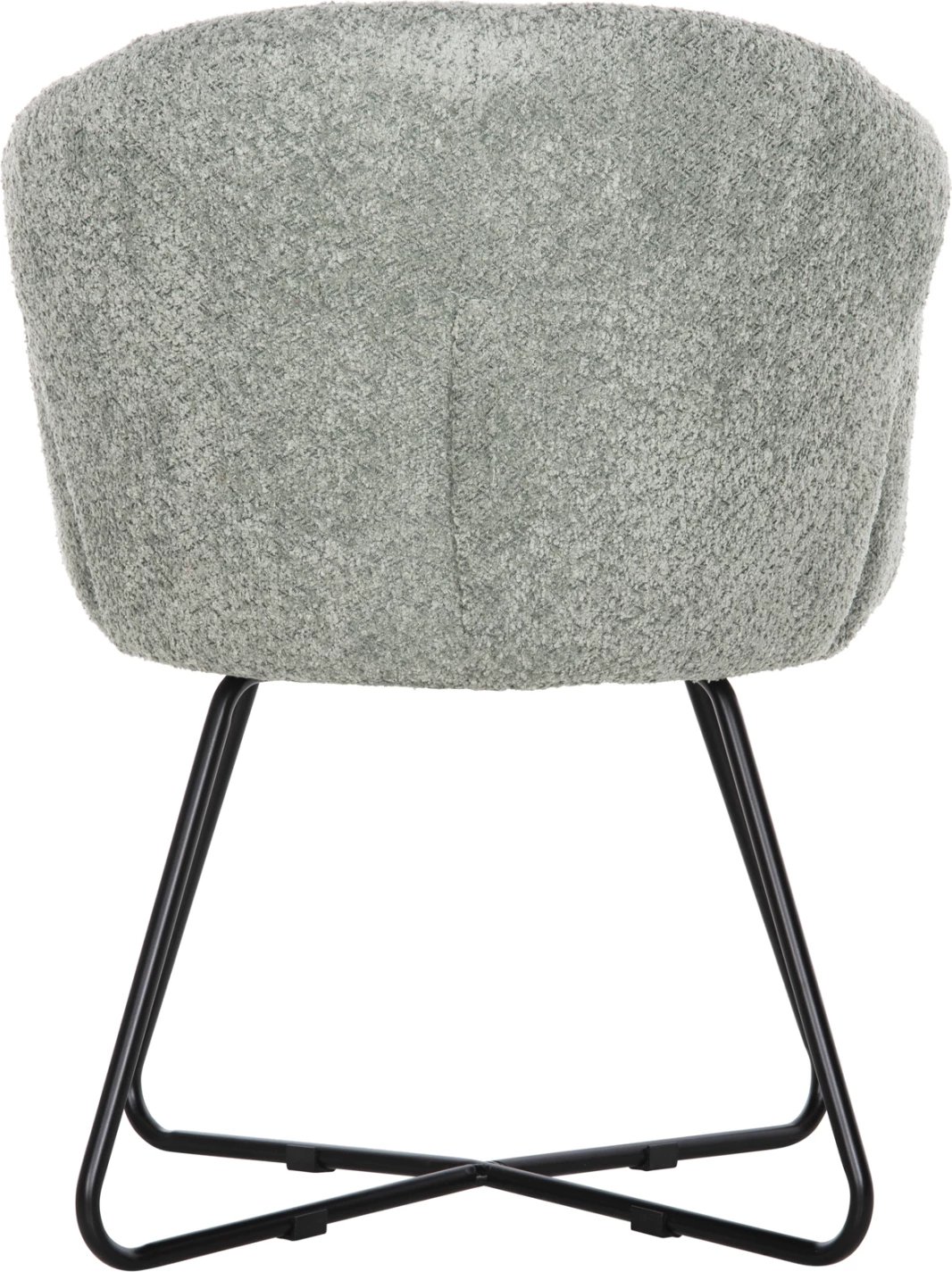 Karrige e rehatshme HARNIS FH9603.05, ngjyrë fistik, bazë metalike e zezë, 59.5x64x77H cm