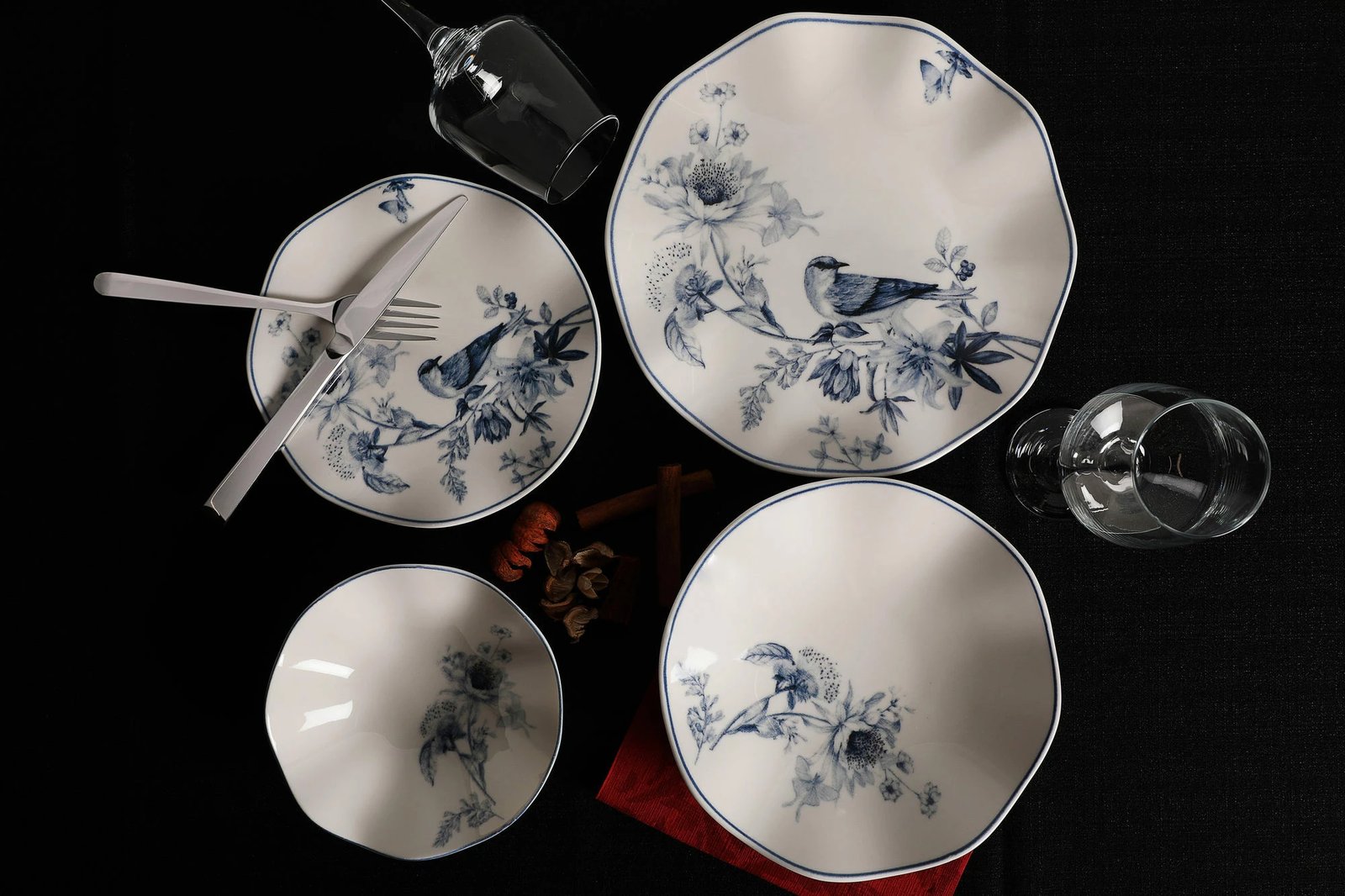 Set enësh për drekë (24 copë), Hermia, GBSNES24Y4E1891