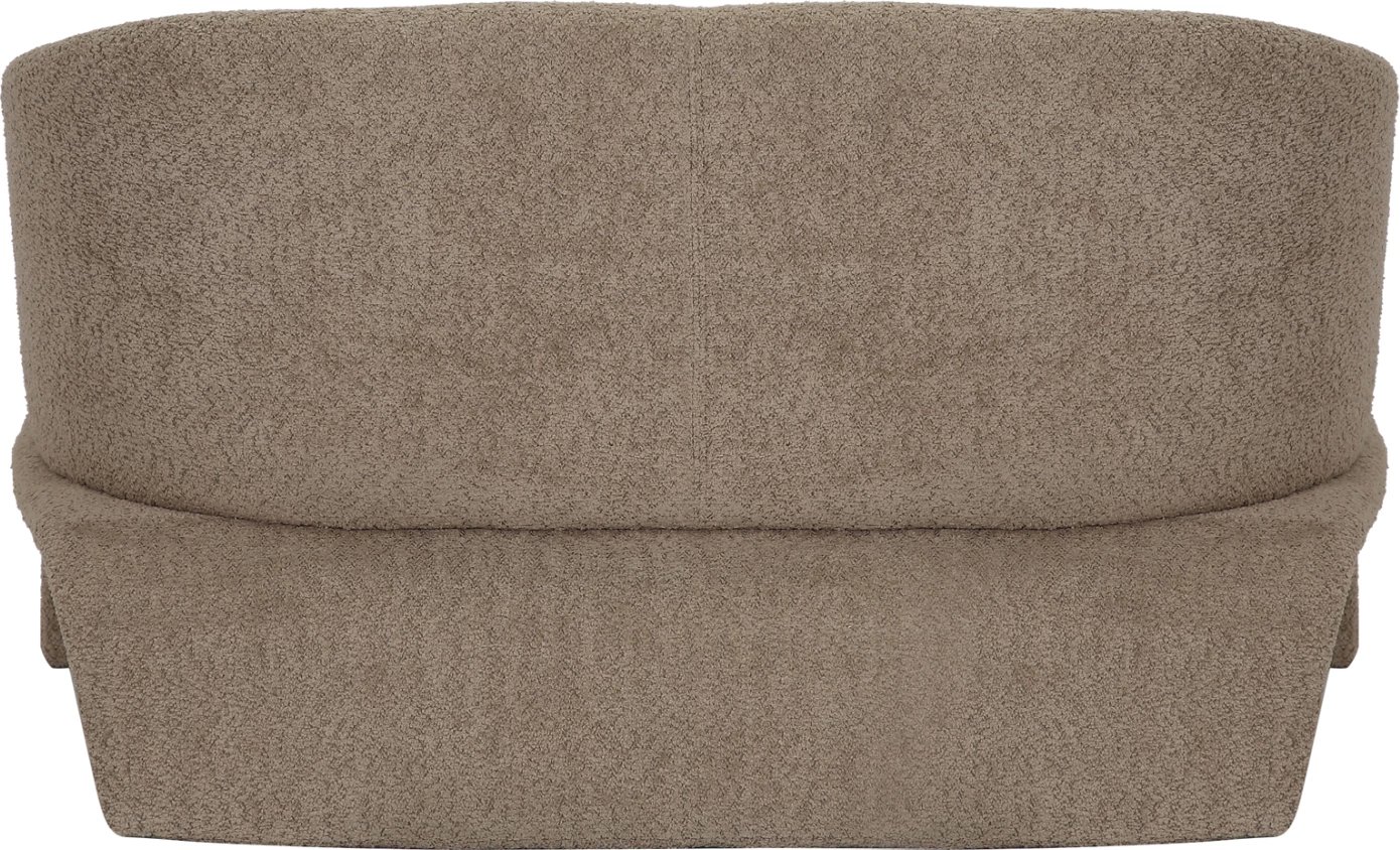 Divan 2-vendësh BEVY2 FH9678.03, ngjyrë bezhë, kornizë metalike, 128x72x74H cm