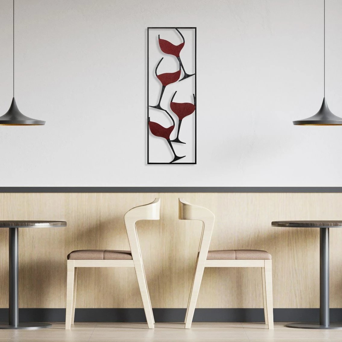 Aksesor dekorativ metalik për mur, Wallity, motiv vere, shumëngjyrësh, 32x5x90cm