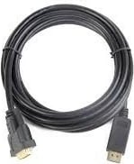 Kabllo Gembird CC-DPM-DVIM-6 DisplayPort (M) në DVI-D (24+1), 1.8m, e zezë