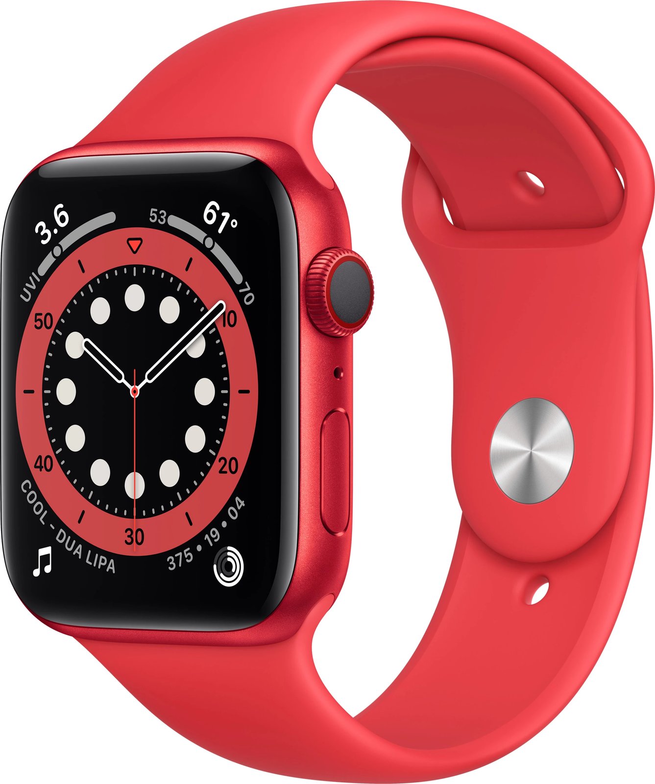 Smartwatch Apple, Seria 6, GPS+Celular, 44mm, i kuq