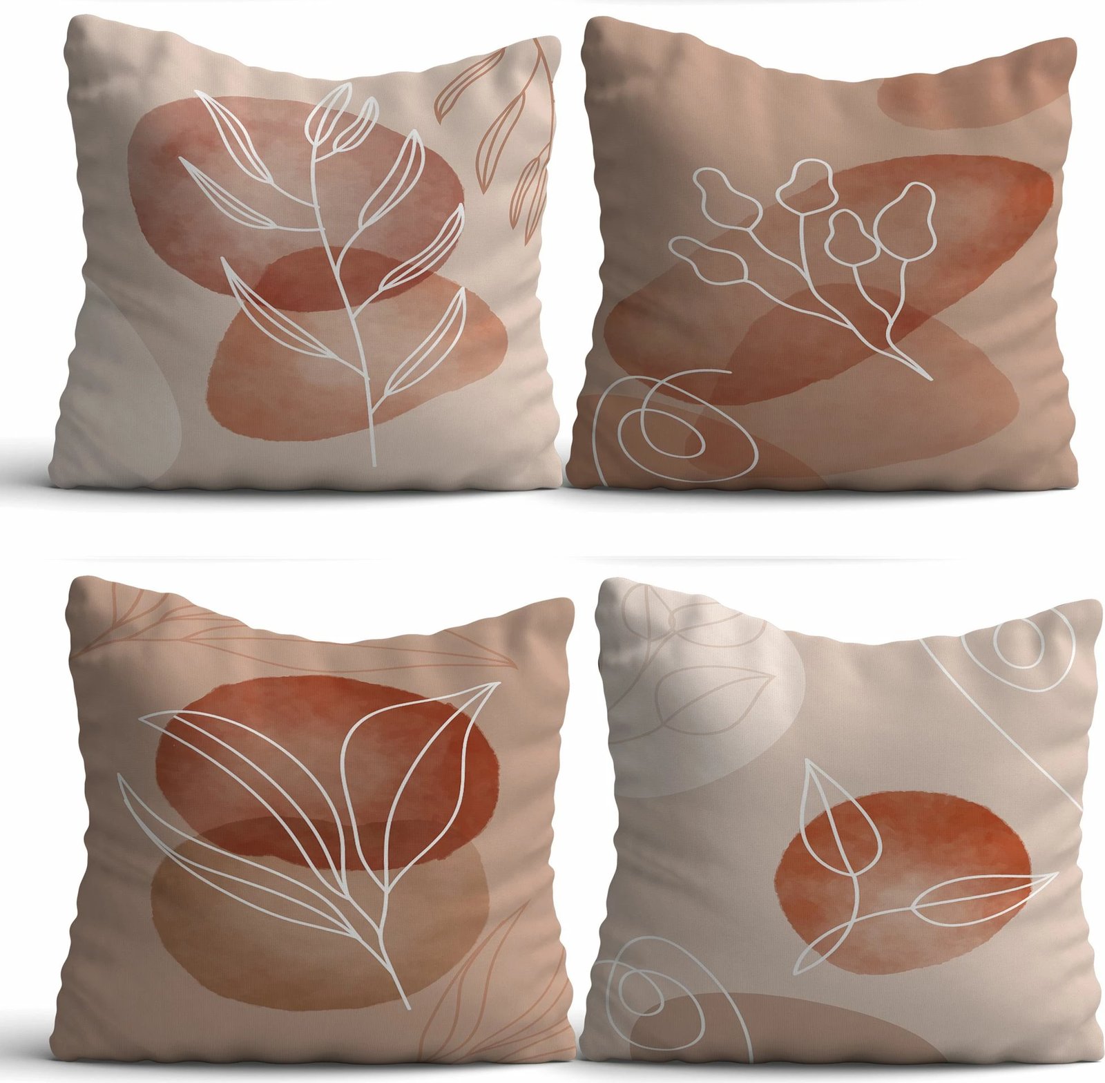 Set jastëkësh dekorativ (4 copë), dizajn Aberto, ASR-plw4 - 2