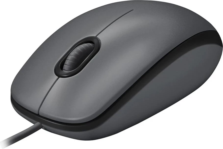 Maus Logitech M100 me kabllo, USB, i zi