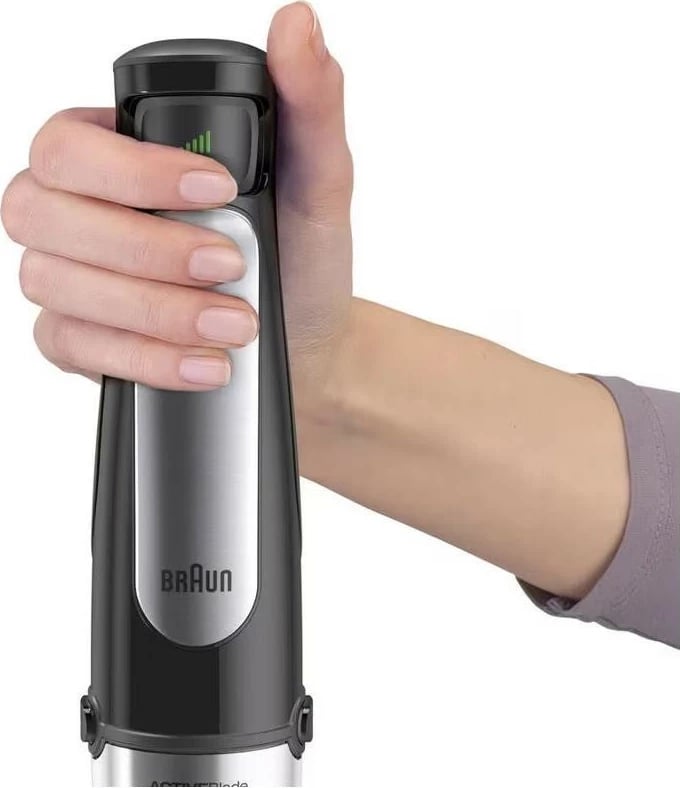 Blender dore Braun MultiQuick 7 MQ7075X, 1000W, ngjyrë zi-argjendtë