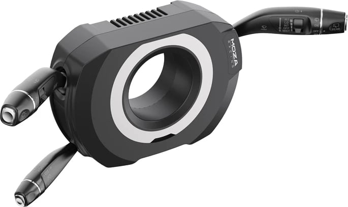 Manovra multifunksionale Moza Racing RS065 për PC, 28 butona të programueshëm, e zezë