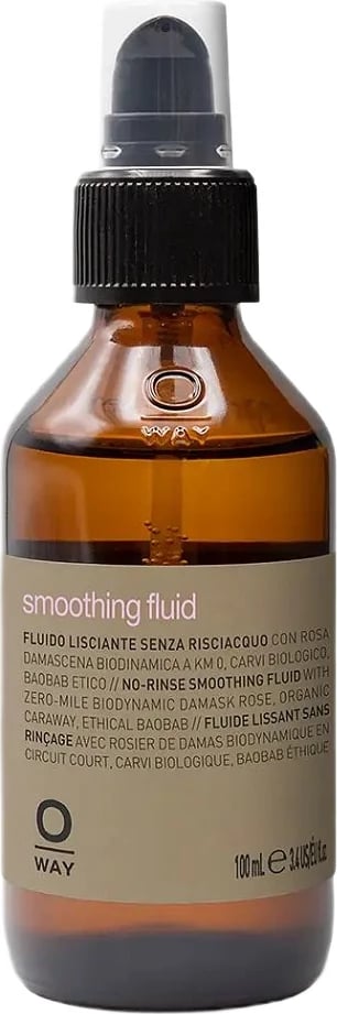 Fluid për flokë Oway Smoothing Fluid Hair Smoothing Liquid për femra, 100ml