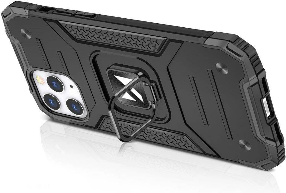 Mbështjellës Wozinsky Ring Armor me këmbëz dhe mbajtëse gishti për iPhone 13 Pro Max, rozë