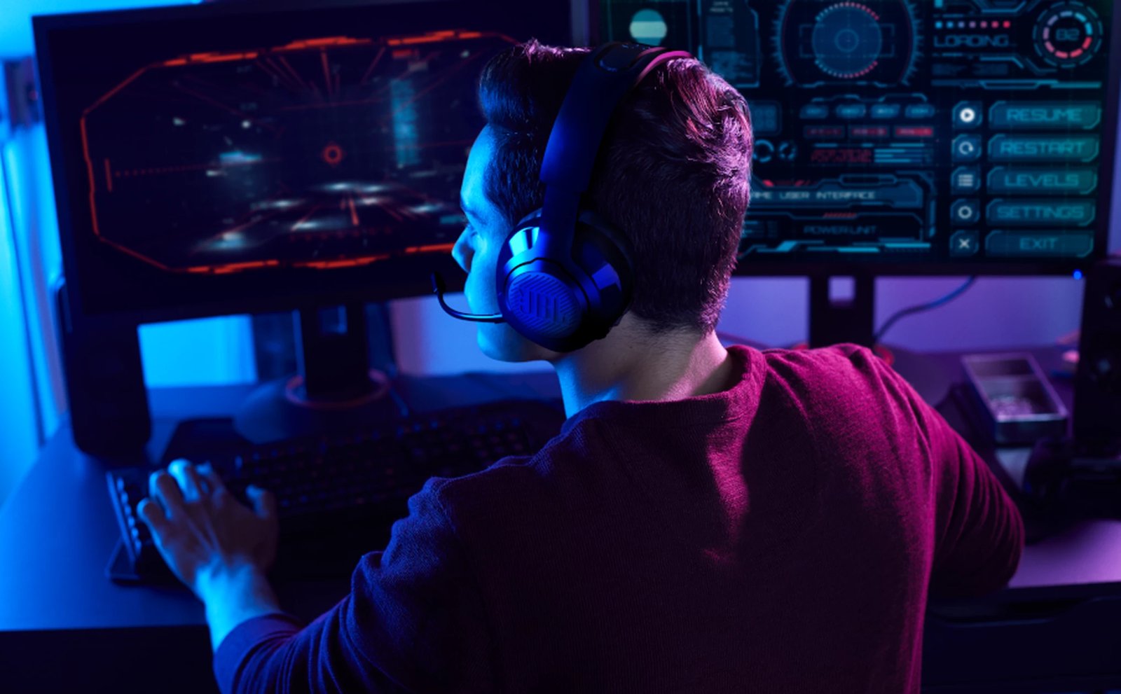 Kufje Me Kabëll JBL QUANTUM 350 W