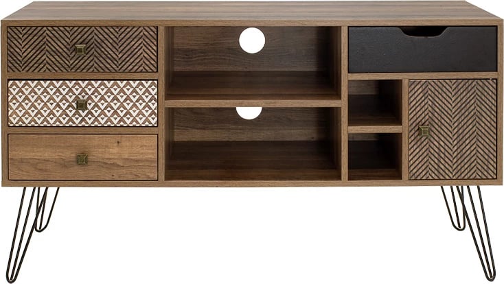 Njësi TV Boho ngjyrë arre 120x39x64cm