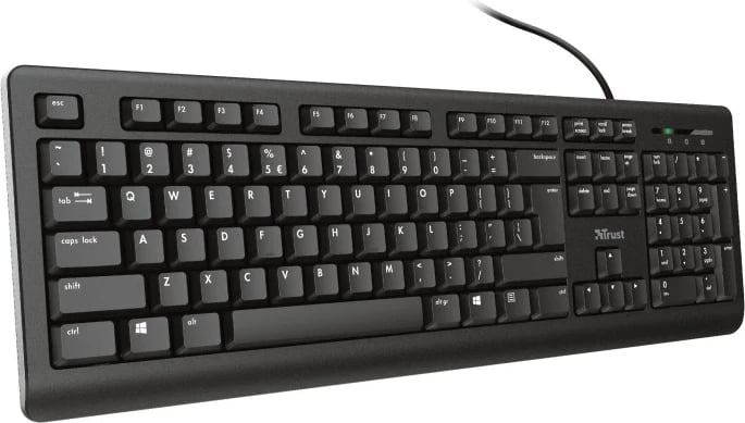 Tastierë Trust Primo, USB, QWERTY US English, e Zezë