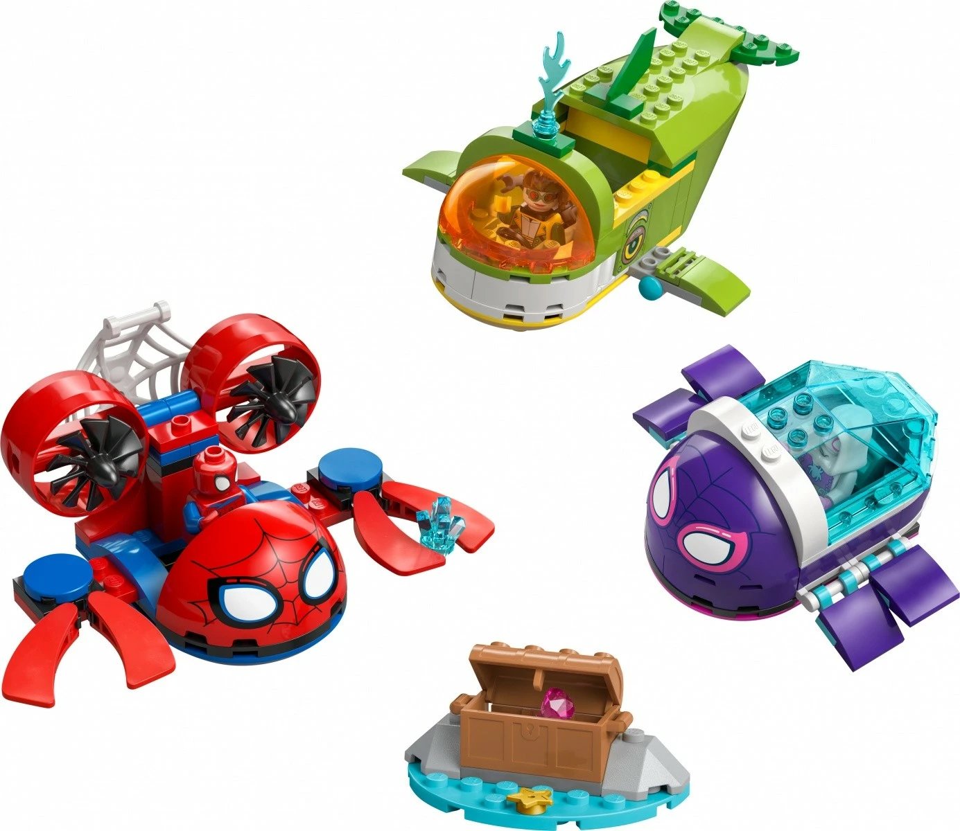 Set ndërtimi, LEGO Marvel, 11207 Spidey: Underwater Vehicles, 154 pjesë, 4+, set i vogël