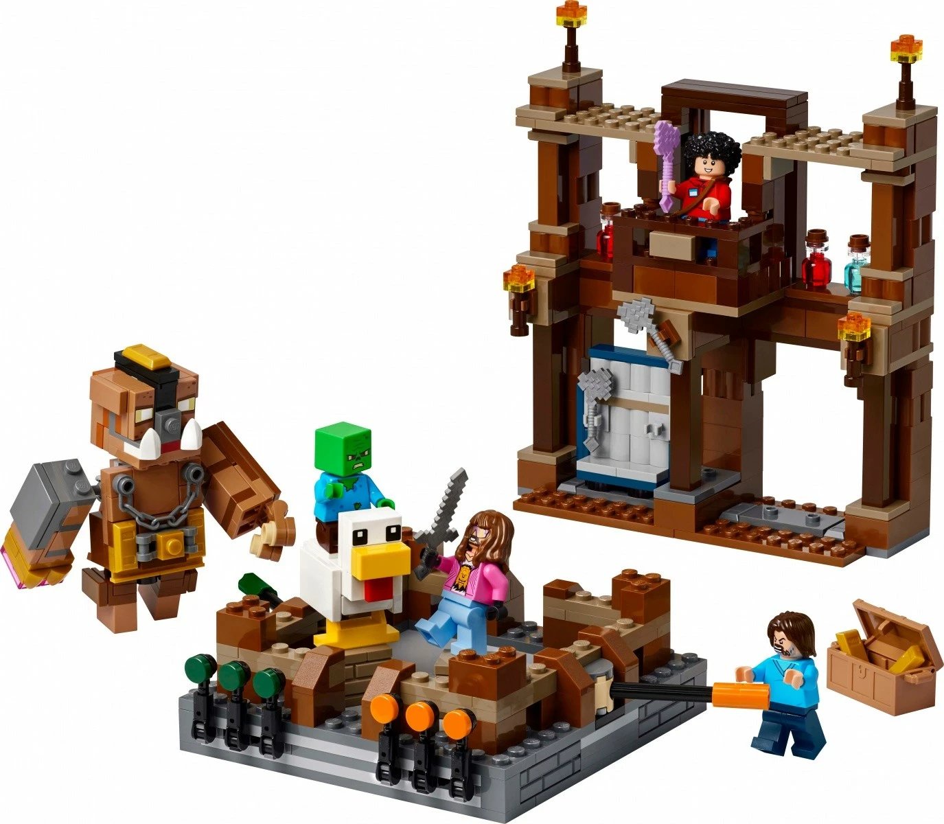 Set LEGO Minecraft 21272 Ring at the Forest Manor, 491 pjesë