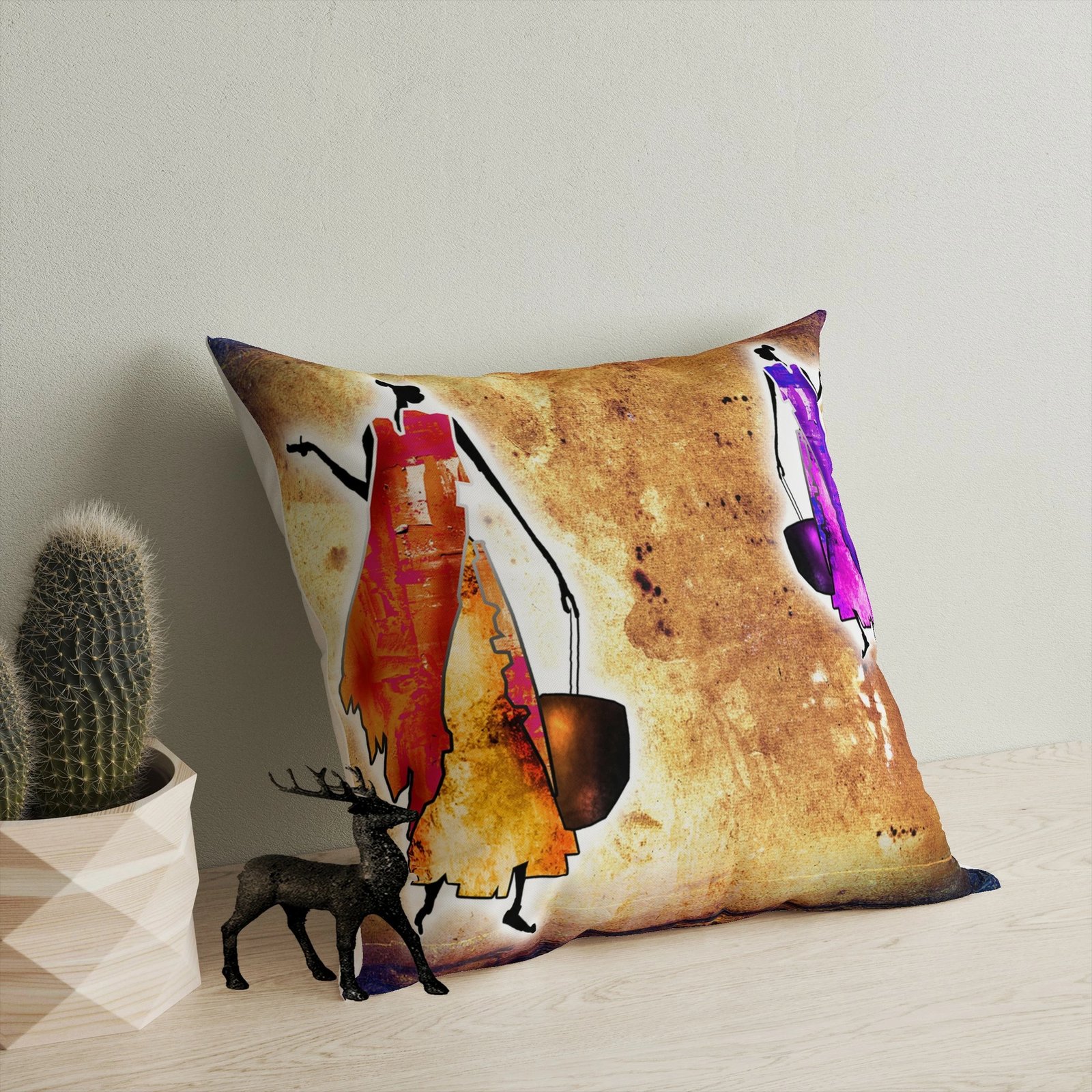 Jastëk dekorativ Evila Originals, shumëngjyrësh, A11938, 43x43cm