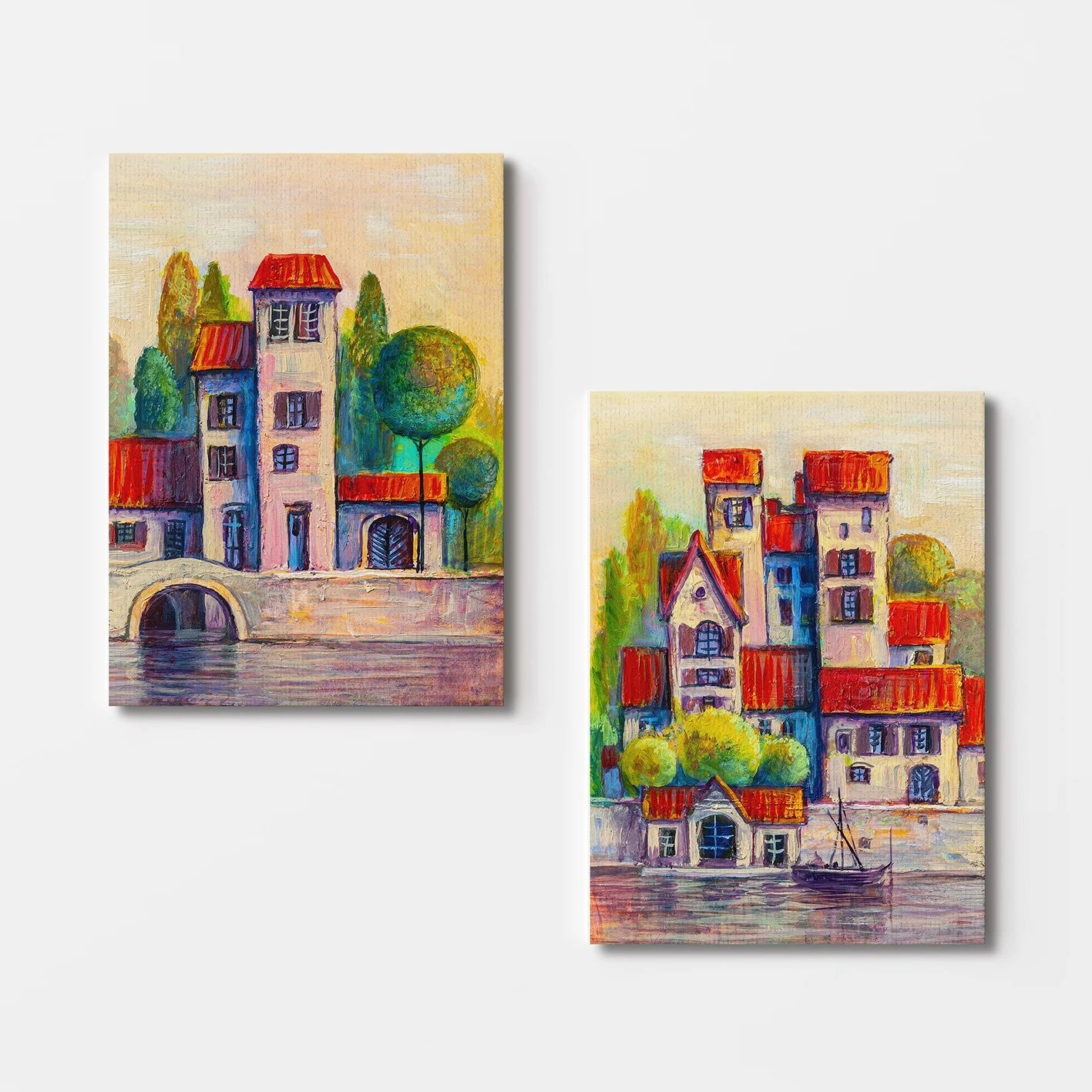 Pikturë dekorative në kanavacë (2 copë), Wallity, 2KNV4243, 50x70cm